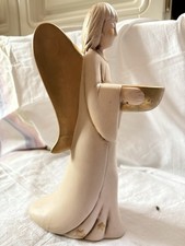 ? Großer Engel Figur Grab Deko Garten Kerzenständer Keramik Outdoor Valentino ?