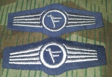 Bundeswehr Tätigkeitsabzeichen Führungspersonal Luftwaffe blau Uffz Funk 2 Stk