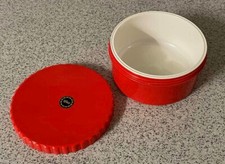 Emsa Schraubdeckel Dosen Salbendose Creme 250 g Dose Deckel rot / Einsatz weiß