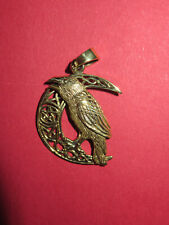 Rabe Pentagram, Amulett, Bronze Anhänger, Bronzeschmuck, Gothic, Neu