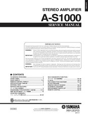 Service Manual-Anleitung für Yamaha A-S1000 