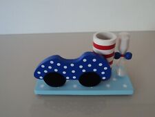 Zahnbürstenhalter Kinder Auto aus Holz mit Sanduhr