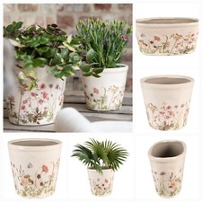 Blumentopf  Übertopf Pflanztopf Blumen Clayre & Eef Wiesenblumen in 6 Varianten