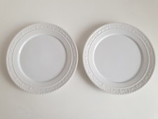 KPM Porzellan Berlin * 2 Dessertteller Teller weiß * Serie: Kurland