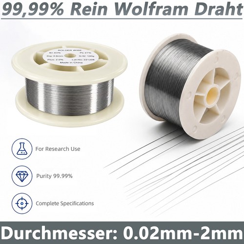 Wolfram draht von dia - 99.99%,