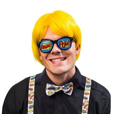 Retro Pop Art Set mit Brille