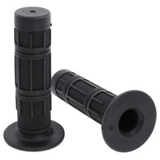 Motorrad Griffe Griffgummi Paar 22/25mm schwarz für 7/8" 22mm Lenker Länge 124mm