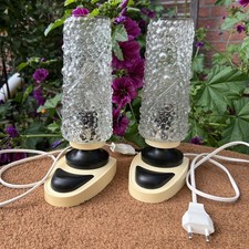 2x Alte Nachttischlampe Retro Lampe Vintage