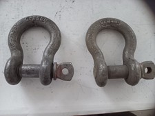 2 Schwerlast Schäkel,16x11cm;8,5 To,Kuhmaul,Kran,Bagger,Traktor,Werkstattauflösu