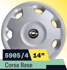 4 RADKAPPEN RADZIERBLENDEN 14 Zoll FUR OPEL CORSA BASE 5905/4