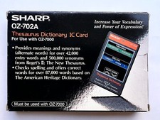 Sharp OZ-702A «Thesaurus Dictionary» IC card for OZ/IQ electronic organizer CIB