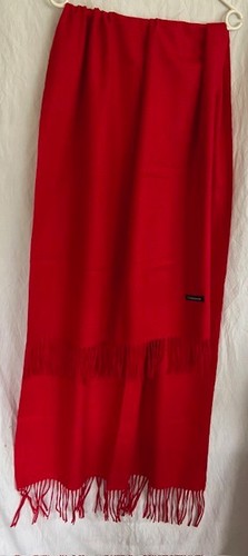 Cashmere schal rot - rot, kaschmir