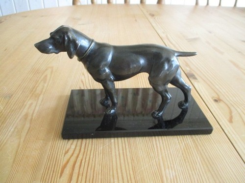 Schöner edle bronzefigur hund - bronzefigur,