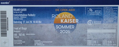 Fos tickets roland kaiser - x,