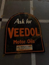 PORCELIAN VEEDOL ENAMEL SIGN