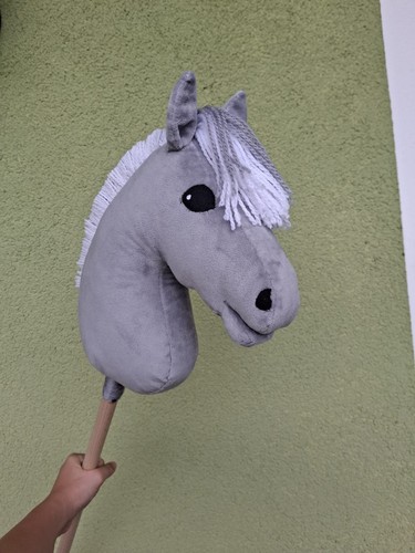Hobby horse steckenpferd grau - hobby,