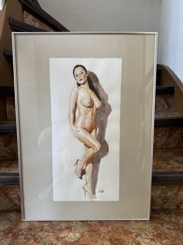 Luciano akt aquarell frauenakt - luciano,