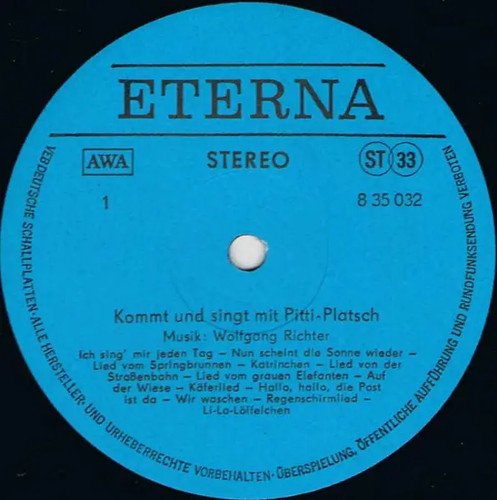 Pittiplatsch kommt und singt - kommt,