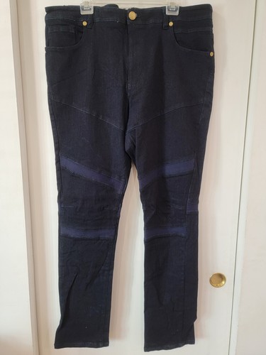 Mens mogul blue denim jeans - blue,