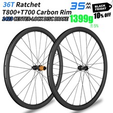 Carbon Räder Laufradsatz 35mm Disc 700C 1399g Tubeless Ready 36T Ratchet LAUT