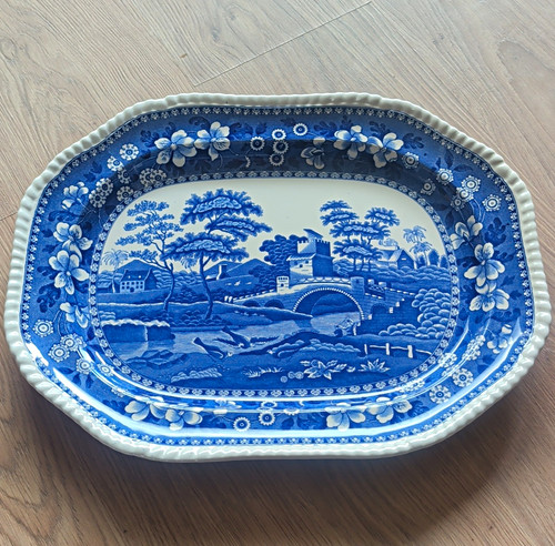 Spode blue tower ovale - blue,
