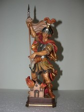 Florian 30cm sehr gut erhalten Feuerwehr  Südtirol Holzfigur Holzschnitzerei