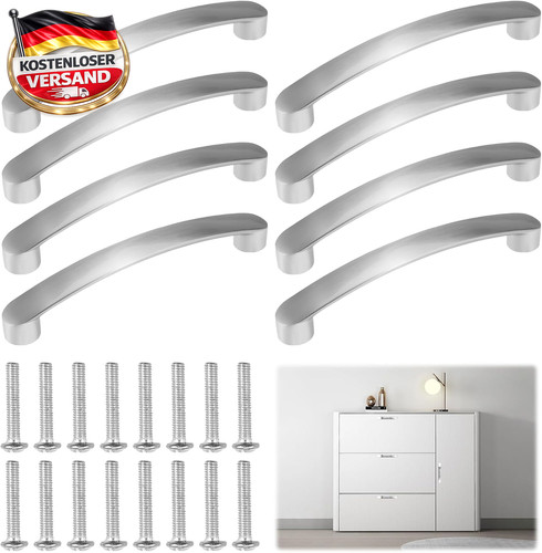 Möbelgriffe 96mm aluminium - möbelgriffe,