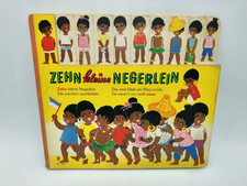 Zehn kleine Negerlein Kinderbuch Midcentury Buch 23 x 20,5 cm Pestalozzi-Verlag