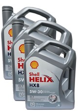 3 x 5L Shell Helix HX8 ECT 5W-30 Motoröl 550050228 VW 504.00 / 507.00 MB 229.51