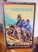 Blechschild alte ZÜNDAPP