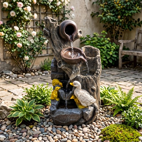 Stufig springbrunnen - 5-stufig,