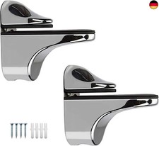 WJUAN 2 Stück Verstellbare Glasregalhalterung Glasklemme, Glasregal Wandregal 