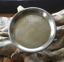 1 antikes orientalisches Tablett TEETABLETT  Marokko Silbertablett Ø 51 cm  (71)