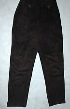 DAMEN LANGE LEDER HOSE GR 36 mit REISSVERSCHLUSS LEDERHOSE WIESN FASCHING TRACHT