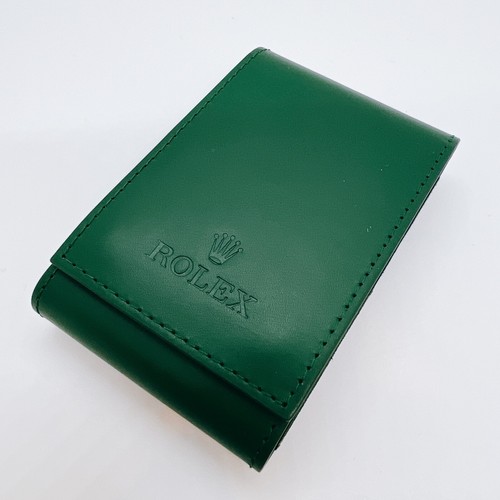 Rolex uhrenetui grün - grün, leder