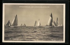 Ansichtskarte Segelboote auf