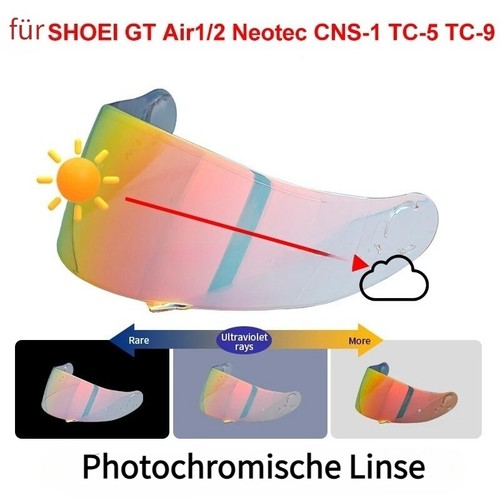 Photochrome visier shield fit - shield,