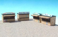 4 Stk. Marktbuden,  Bausatz