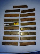 Posten 17 x Briefklappe antik  Briefschlitz Briefeinwurf Messing, Art Deco