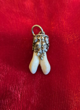 Trachtenschmuck Anhänger Backenzahn / Grandeln (Hirsch) in 925 Silber