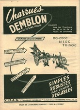 Werbung alte Pflüge Demblon