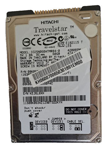 Hitachi travelstar gb - travelstar, 60