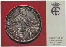 80/430 AK MÜNZEN MEDAILLEN - CHRISTIAN IV - KÖNIG VON DÄNEMARK - 