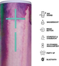 Logitech Ultimate Ears MEGABOOM 3 Tragberer Bluetooth-Lautsprecher, 360° Sound
