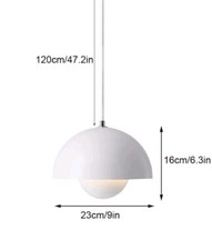 Louis Poulsen Nachbau Replica  Flowerpot Verner Panton   60er Dänemark Creme