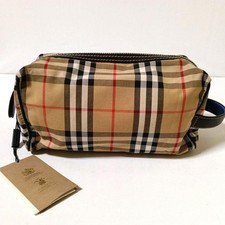 BURBERRY Canvas Pouch Beige