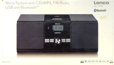 LENCO Kompaktanlage MC-030 schwarz Micro System mit CD / FM Radio NEU Bluetooth