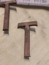 Vintage Alte Kupfer Buchstaben