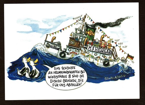 Helgoland cartoon ms - ak,