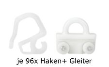 96x Gardinen Gleiter Rollen passend für IKEA KVARTAL Schienensystem - B Ware -